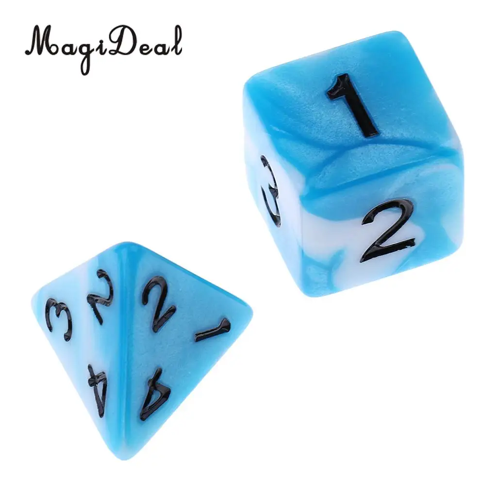 7Pcs Acrylic Polyhedral Dice 16mm D20 D12 D10 D8 D6 D4 for Dungeons & Dragons DND MTG RPG Table Games Gag Toys Red Orange