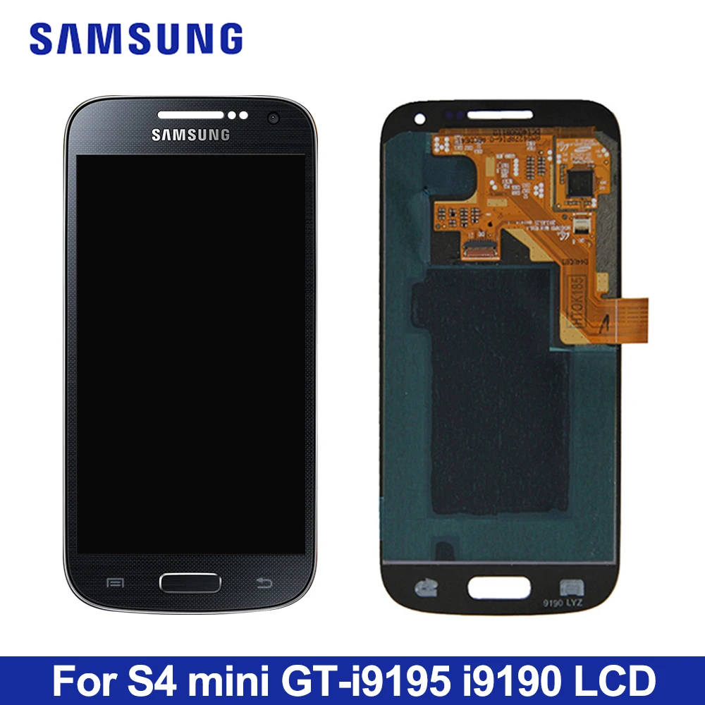 

i9190 LCD Display For Samsung Galaxy S4 Mini i9190 i9192 i9195 LCD Touch Screen Digitizer Assembly With Frame S4 Mini Screen
