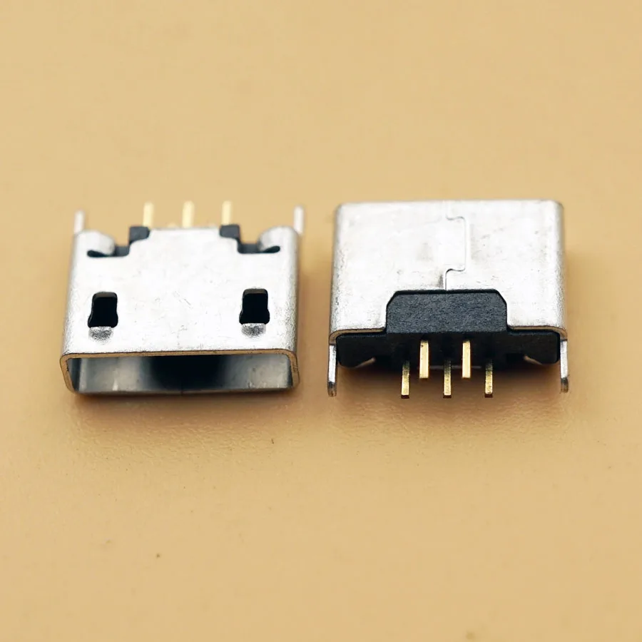 Smonisia 50 шт. MK5P Micro USB AB Тип гнезда 180 градусов вертикальный тип разъем|Соединители| |