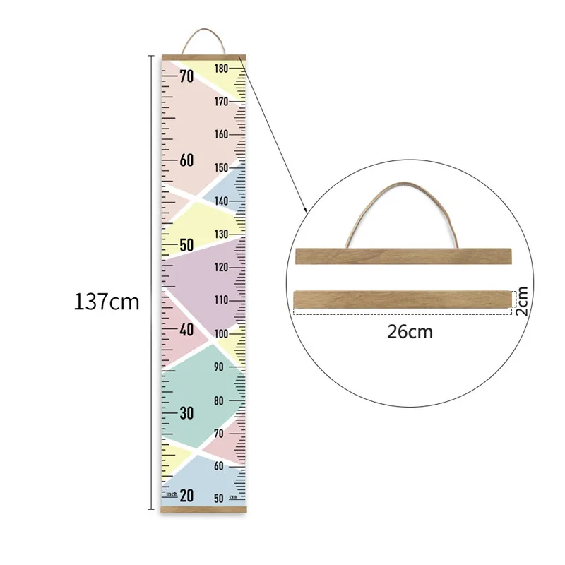 Детская высота измерительная линейка дети висячая диаграмма роста съемные наклейки на стену домашний декор