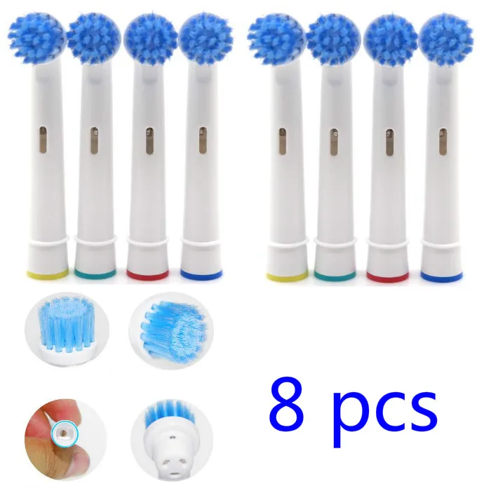 Сменные насадки для зубной щетки Oral B 8 шт. электрической Advance Power/Pro Health/Triumph/3D