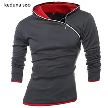 New Fashion Side Zipper Hoodie Men’s Hooded pullover Sweatshirts Casual Assassin Creed Sleeve Hoodies Man Hoody Tracksuit