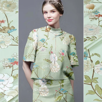 

300cm Jacquard brocade fabric fashion dress windbreaker suit brocade satin fabric dress jacquard fabric wholesale cloth