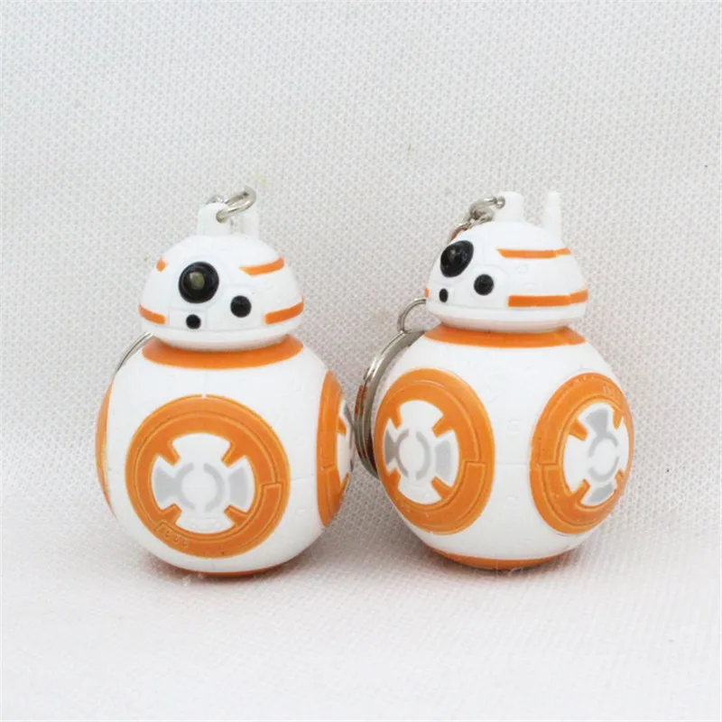 1 шт. новая звезда брелок войны аниме светодиодный BB8 Droid в виде робота светильник