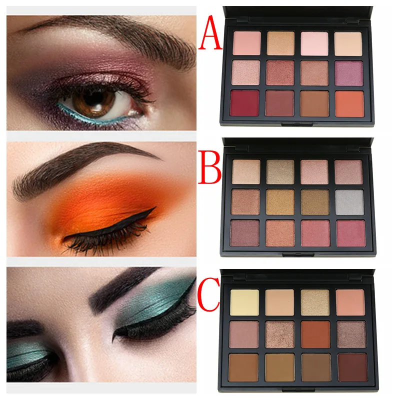 

12 Color Eyeshadow Pallete Attractive Scenery Brand Eye Shadow Matte Nature Shimmer Smoky Make up Palette Set Cosmetics 5 Model