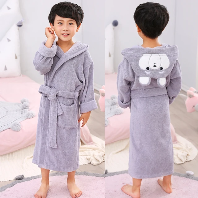 Buy The White Company Blue Bear Ears Baby Dressing Gown from Next Luxembourg