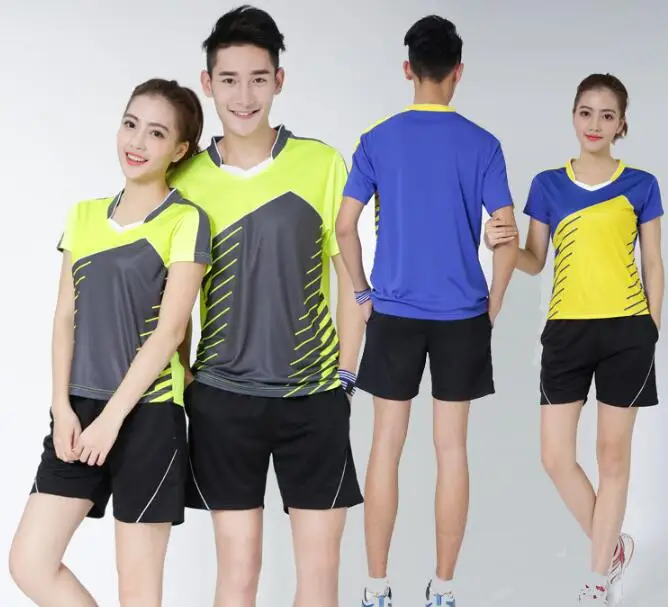 

2017 men badminton wear suit t-shirt+short,table tennis jerseys for men,tenis masculino shirt for women,tennis/ping pong shorts