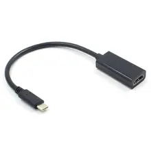 HOT-USB адаптер type-C к HDMI 4 K 30Hz Тип C 3,1 штекер к HDMI Женский кабель адаптер конвертер для нового MacBook