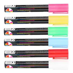 Кисть ручка-фломастер флуоресцентный Жидкий Мел Набор маркеров для стеклянной досок доска художественные принадлежности