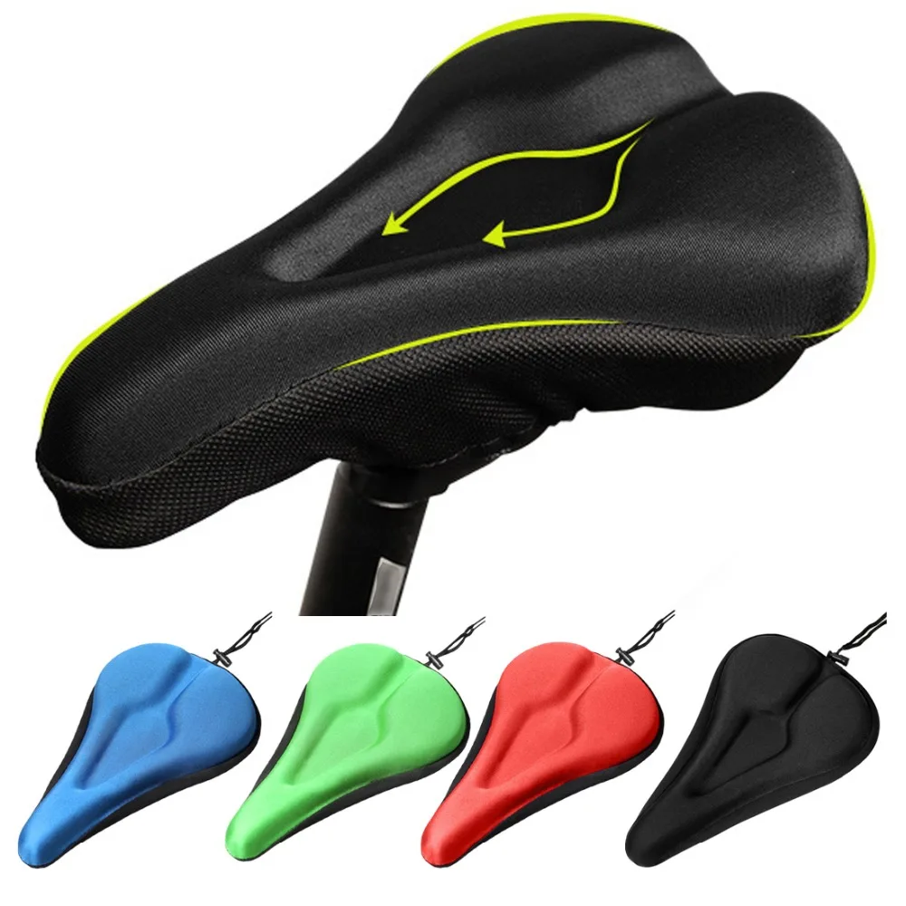 

3D Silicone and Gel Pad Soft Thickened Bike Bicycle Saddle Covers Cycling Cycle Seat Cushion Bike Saddle Cover Bike Seat Cover