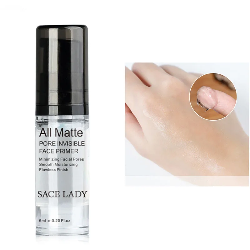 

Face Base Primer Makeup 6ml Liquid Matte Make Up Fine Lines Oil-control Facial Cream Brighten Nude Foundation Cosmetic