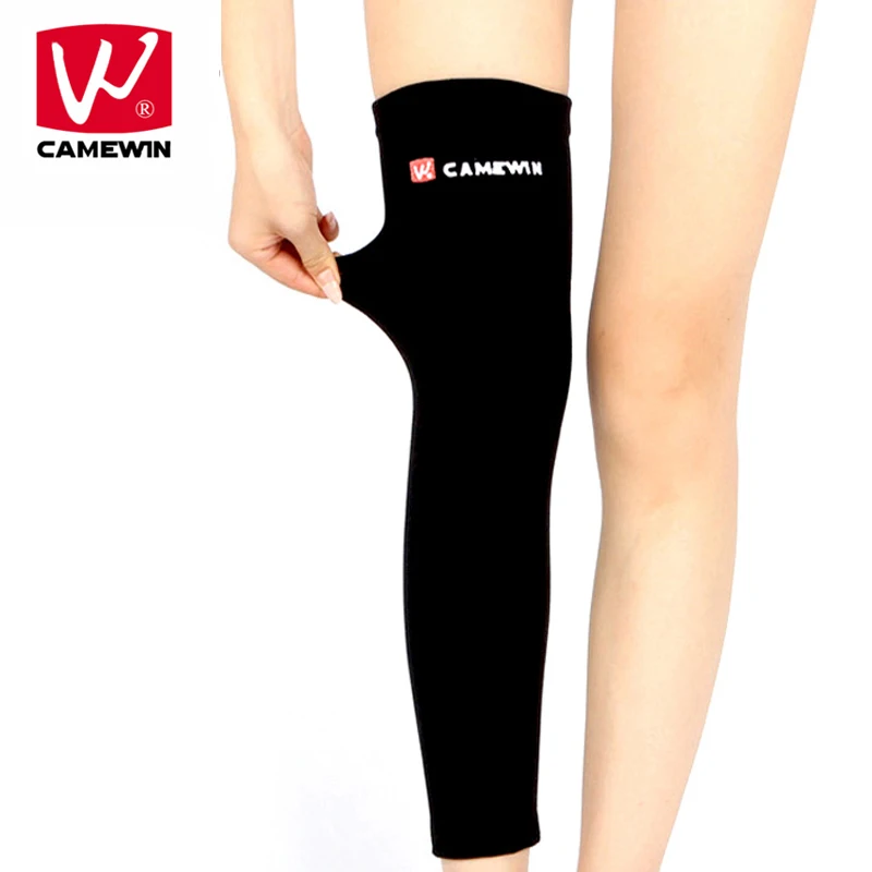 

CAMEWIN 1 Piece Extra Long Knee Pad for Men and Woman Basketball Badminton Knee Protector High Elasticity Knee Support Keep Warm