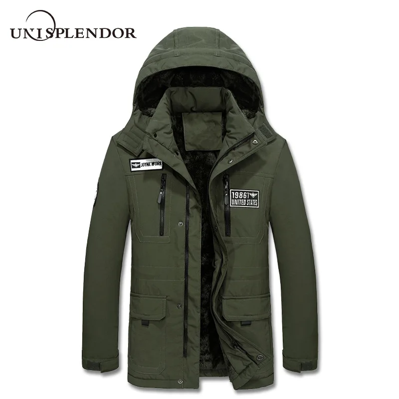 

2019 New Arrival Men Parkas Winter Hooded Man Coat Warm Casual Male Jacket Thick Warm Mans Coat Waterproof Plus Size 4XL YN10376