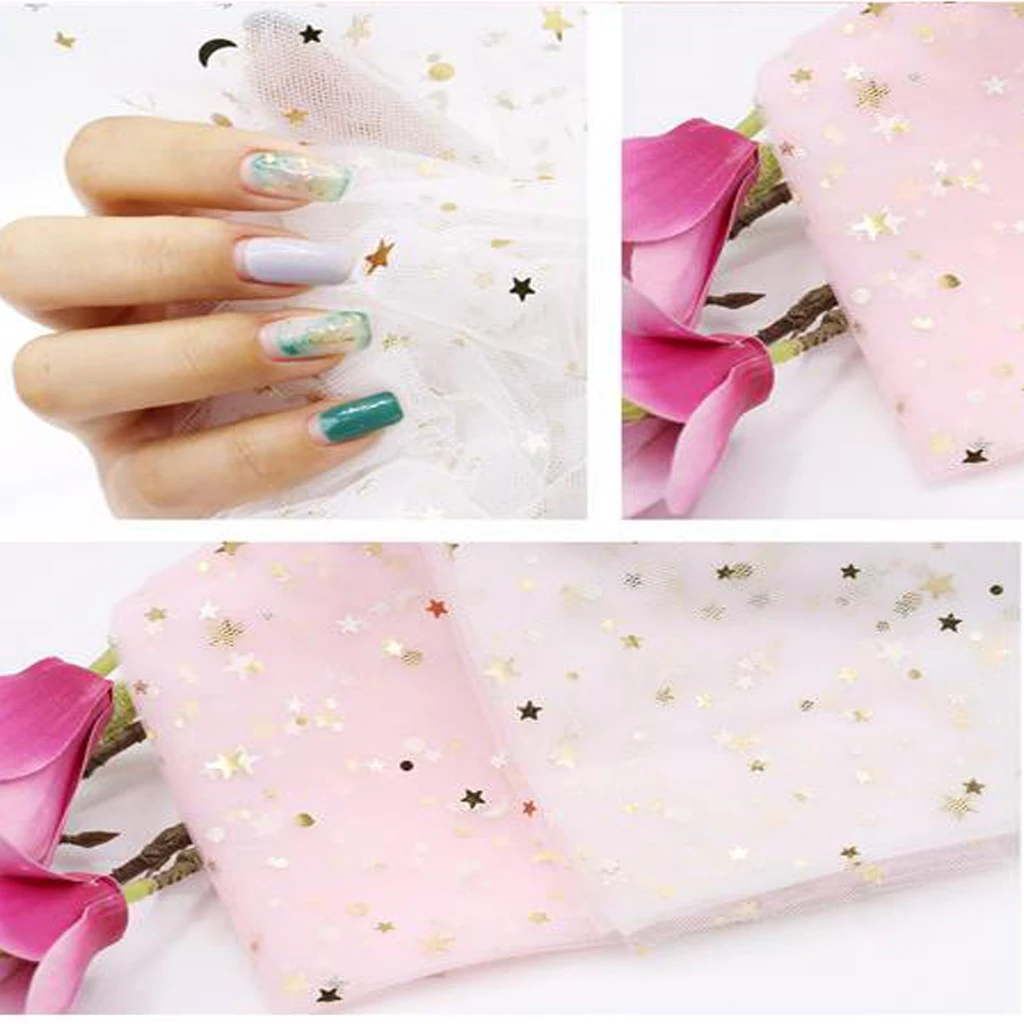 Nail Art Background Lace Curtain Sparkling Nail Photography Backdrop for Wedding Party Prom