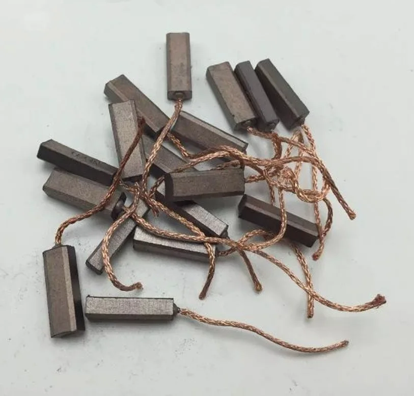 

10pcs 4.5x6.5x15mm Electric Car Vehicle Generator Motor Carbon Brush for VW Bora Polo Sagitar Magotan Jetta etc Valeo Alternator