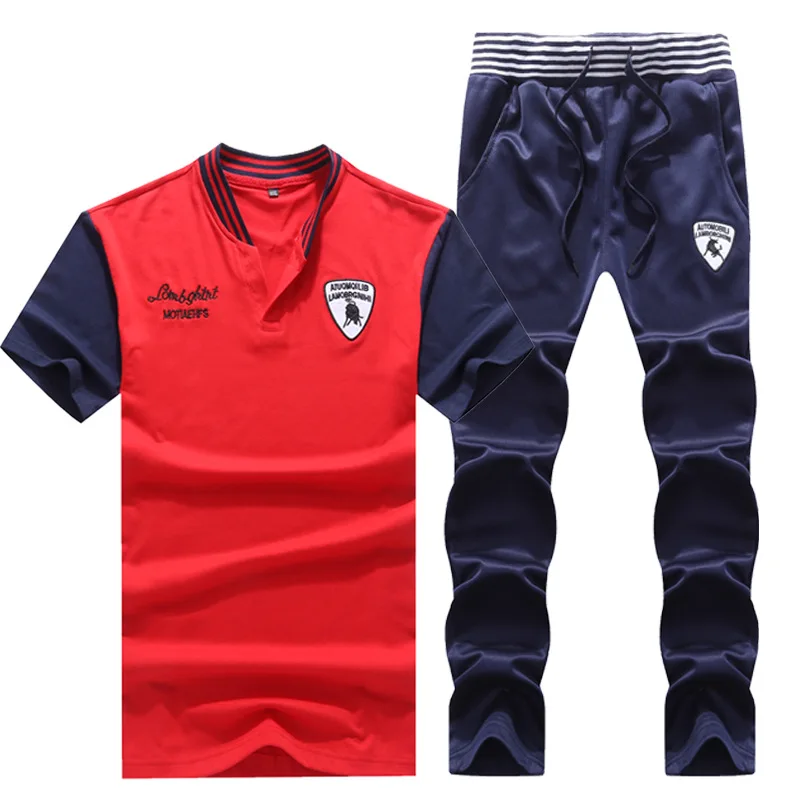 

New Men's Short Sleeve T-shirt Summer Suit Men's Leisure Half-sleeve Clothing