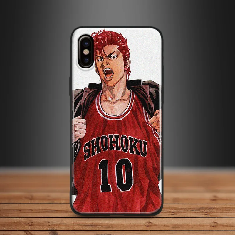 

Slam dunk Anime Hanamichi Sakuragi Coque TPU Soft Silicone Phone Case Cover For Apple iPhone 5 5s Se 6 6s 7 8 Plus X XR XS MAX