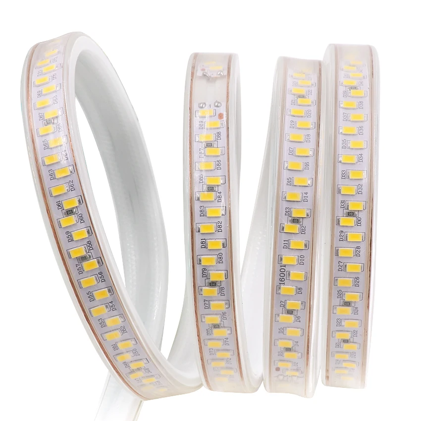 1 м/2 м/10 м/15 м/20 м SMD 5730 AC220V Светодиодная лента гибкая светодиодная 180 светодиодов/м