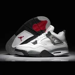 JORDAN 4 Баскетбольная обувь Низкие кроссовки JORDAN 4 цвета мужская Баскетбольная Обувь Jordan 4 Размер: 41-47