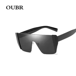 OUBR тенденция модный бренд солнцезащитные очки женские солнцезащитные очки в квадратной оправе в стиле ретро мужские уличные съемки