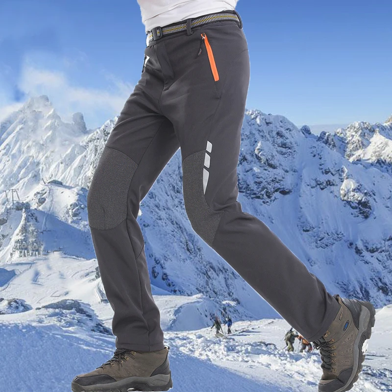 Pantalones de senderismo de invierno a prueba de viento para hombre,  pantalones de Trekking con forro polar de secado rápido, pantalones  térmicos de Camping, Pantolon|Pantalones de senderismo| - AliExpress