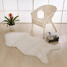 Ковер с длинным ворсом крышка стула спальня искусственный коврик для сиденья простая кожа мех простые пушистые коврики моющиеся искусственный Текстиль