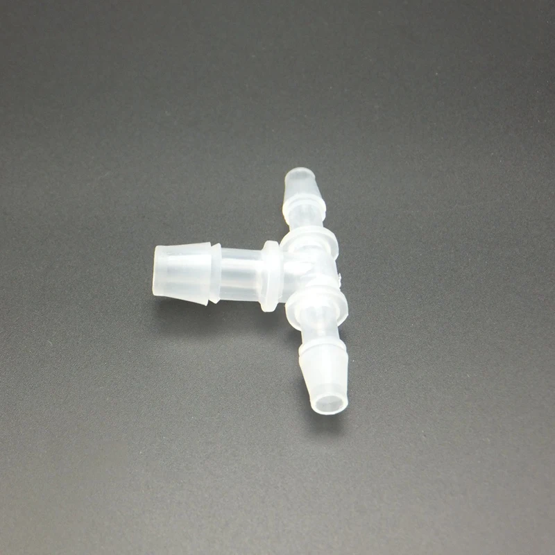 5PCS 6mm Hose Barb x 4mm Hose Barb x 6mm Hose Barb Tee Plastic Pipe