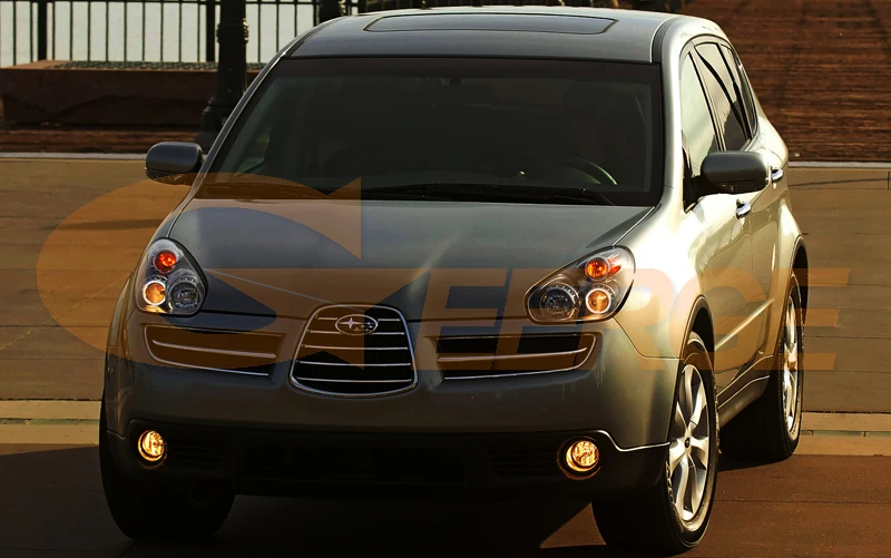 Для Subaru Tribeca B9 2006 2007 отличное RF контроллер Bluetooth мульти-Цвет ультра яркий RGB светодиодный Ангельские глазки гало кольца комплект