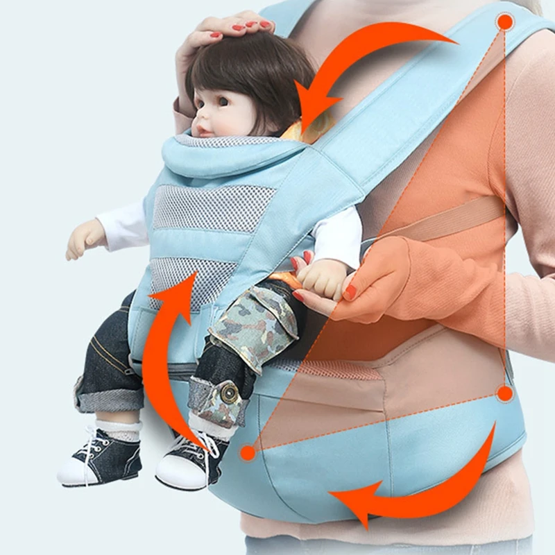 FBIL-Baby Sling Хипсит (пояс для ношения ребенка) дышащий четыре сезона Multi-function Передний Крест-холдинг ребенок дети держат ребенка младенцев один