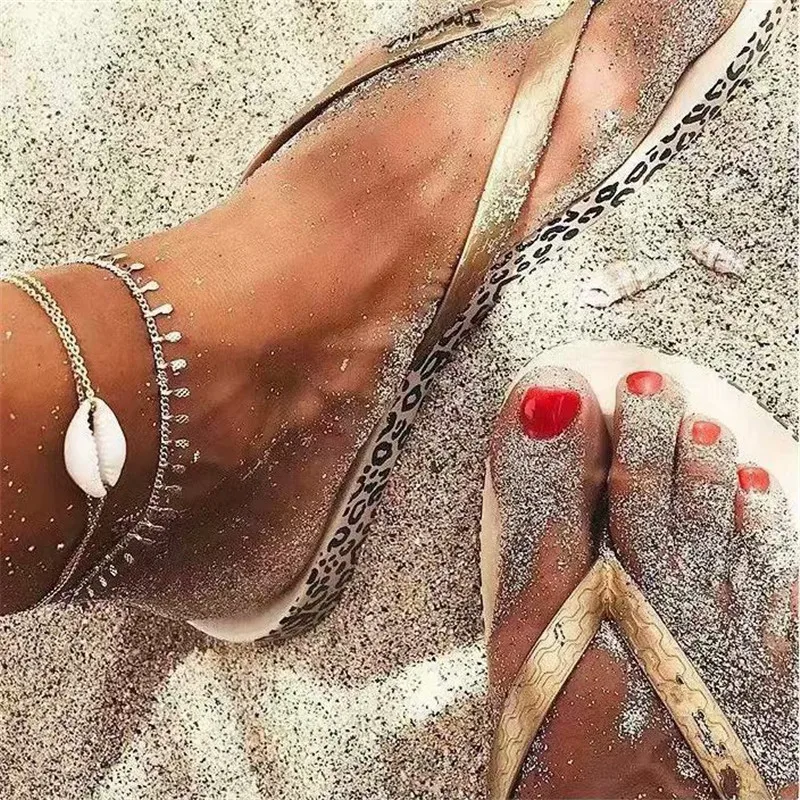 LETAPI натуральный Корпус Раковины ножной шнур-браслет для женщин ноги ювелирные изделия Летний пляж босиком браслет лодыжки на ноги для женщин