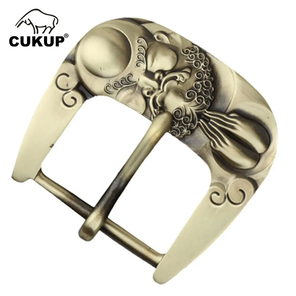 CUKUP китайский Ghost узор пряжки ремня Pin Стиль Новые дизайнеры бренда Ремни твердая латунь пряжка Металл 3,8 см Ширина ремень BRK032