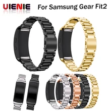 Браслет из нержавеющей стали, ремешок для часов samsung gear Fit 2 SM-R360, умные часы, сменный Браслет для samsung gear fit2