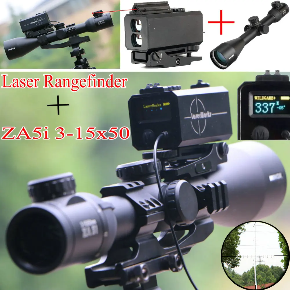 Дальномер riflescop MINOX ZA 5i 3-15x50 Riflescopes+ 5-700 м мини лазерные дальномеры дальномер искатель scops
