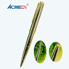 Acmecn Лидер продаж популярные шариковая ручка латунь роскошный унисекс ручка для подарки на день рождения с серебряной Геометрия узор MB Шариковые ручки