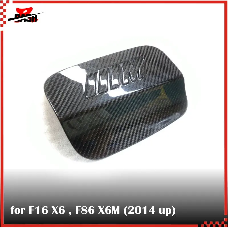 

DASH Dry Hot press Carbon Fiber Trim Fill-in Flap Fuel tank Cover for BMW F16 X6 F86 X6M 2014 2017