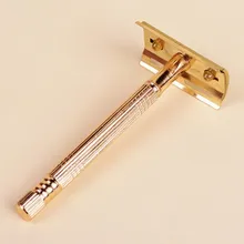 Новая Профессиональная Золотая бритва+ лезвие+ щетка+ чехол, набор rasoir scheermes kapper houder, Парикмахерская бритва, нож для бритья, бритва