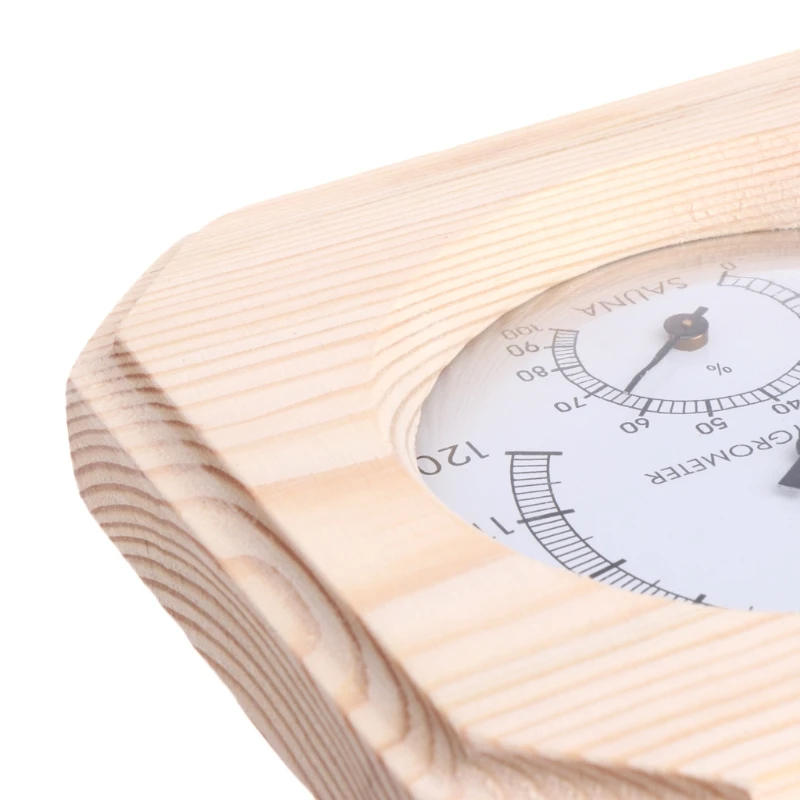 Деревянный термометр для сауны, гигрометр, гигротермограф, температурный инструмент#0616