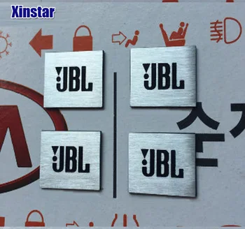 

4pcs Aluminum Car audio sticker Audio sticker for BMW Volkswagen Benz Honda Ford Toyota Cruz Audi Buick Mitsubishi Nissan