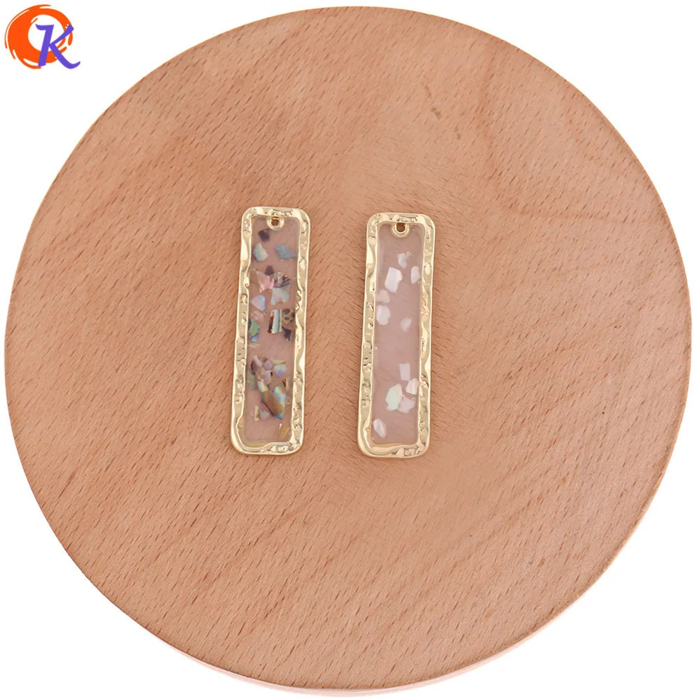 

Cordial Design 10*36MM 50Pcs Jewelry Accessories/Earring Connectors/DIY/Shell Effect/Jewelry Making/Hand Made/Earring Findings