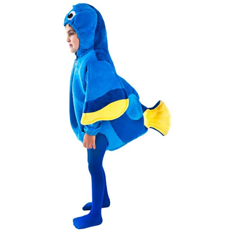 

Child Clown Fish Dori Costume Child Marine Animal Costumes Kids Ocean Fish Halloween Party Costume