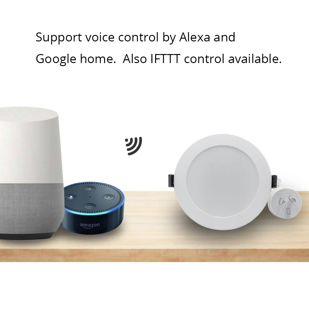 Светодиодный светильник Zemismart AU type SAA 3 5 дюйма Wi Fi RGBCW голосовое управление Alexa Echo