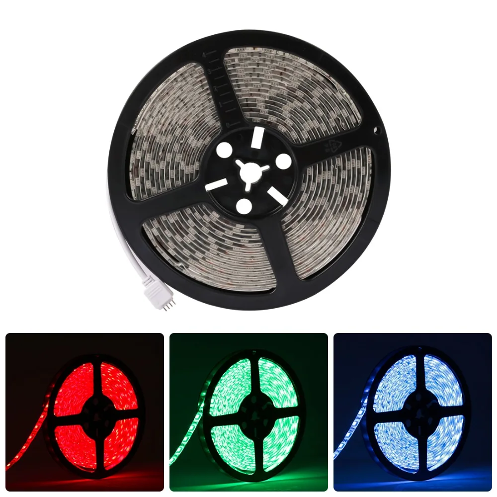 2017 светодиодный MO SMD 5050 RGB Водонепроницаемый IP65 5 M AC/DC 12 V осветительные полосы|12v led