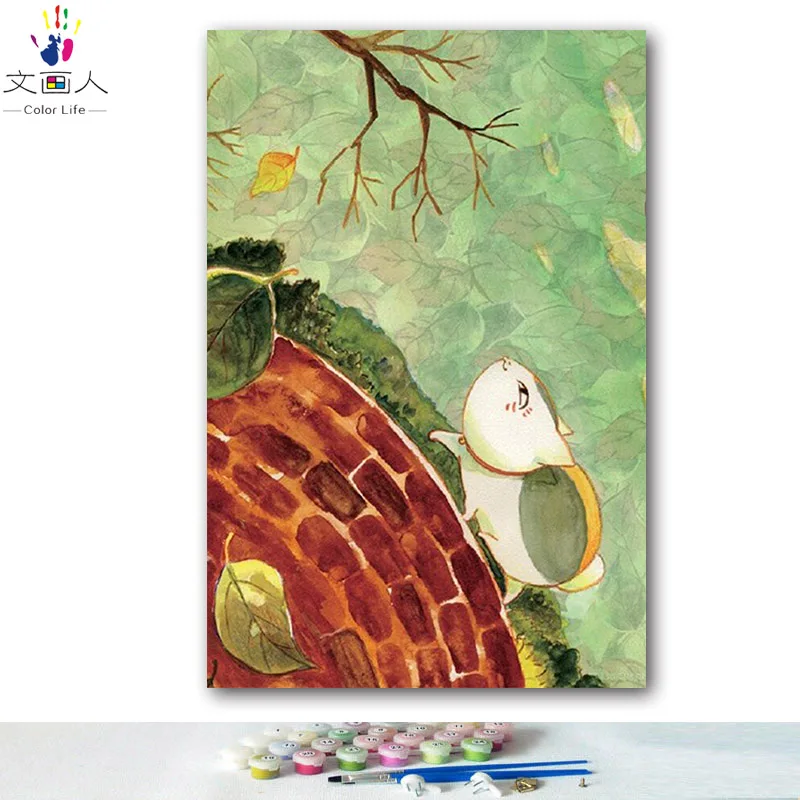 DIY картинки для раскраски по номерам с цветами Natsume friend account Аниме Картина для рисования по номерам в рамке для дома - Цвет: 0785