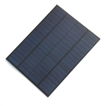 

New High Quality 5W 18V Solar Cell Polycrystalline PET Solar Panel DIY 12V Solar Battery Charger 220*165*3MM Free Shipping