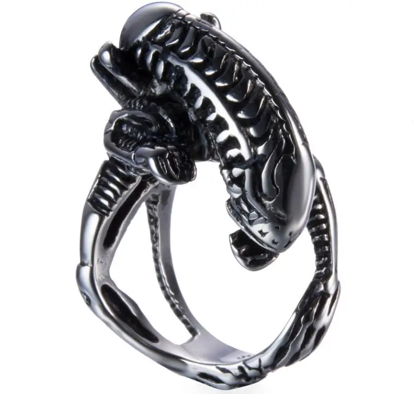 

Fashion punk ring rock claw ring evil spirits eye ring men's knight skeleton demon eye birthday jewelry Christmas gift