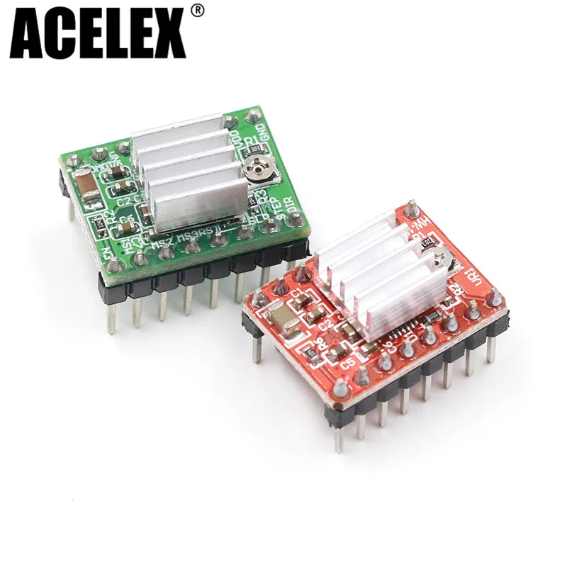 

CNC 3D Printer Parts Accessory Reprap pololu A4988 Stepper Motor Driver Module with Heatsink for ramps 1.4 for arduino