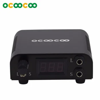 

OCOOCOO D750 High Powerful Tattoo Machine Power Supply Three Digital Display Accurate to 0.1 Output 2A with Two Ports - Black