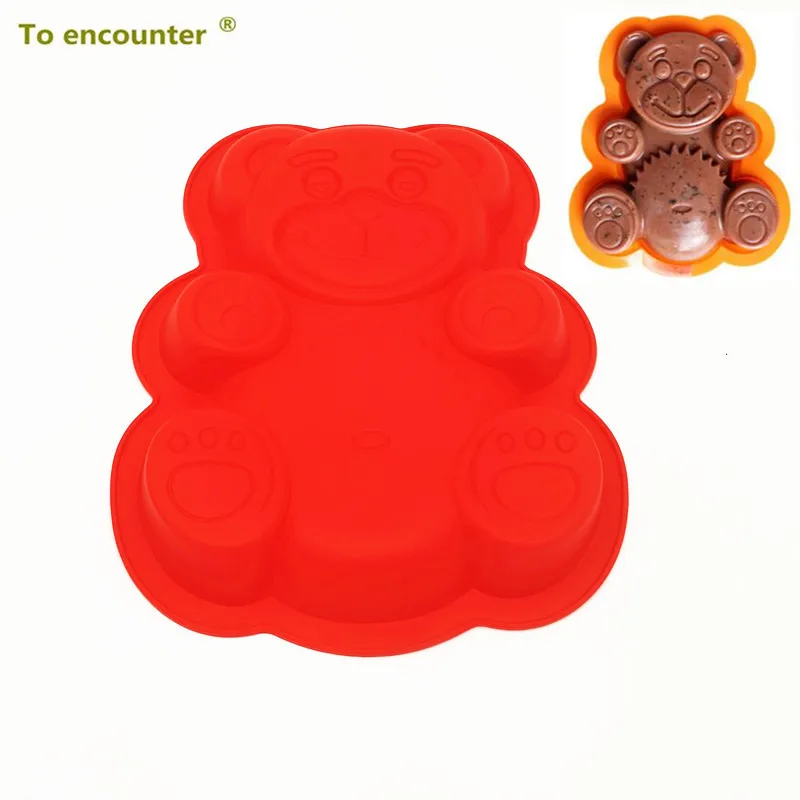 

To encounter Hot Sale Lovely Red Bear Cake Mold 3D Silicone Cake Mold Baking Tools For Bakeware Free Shipping