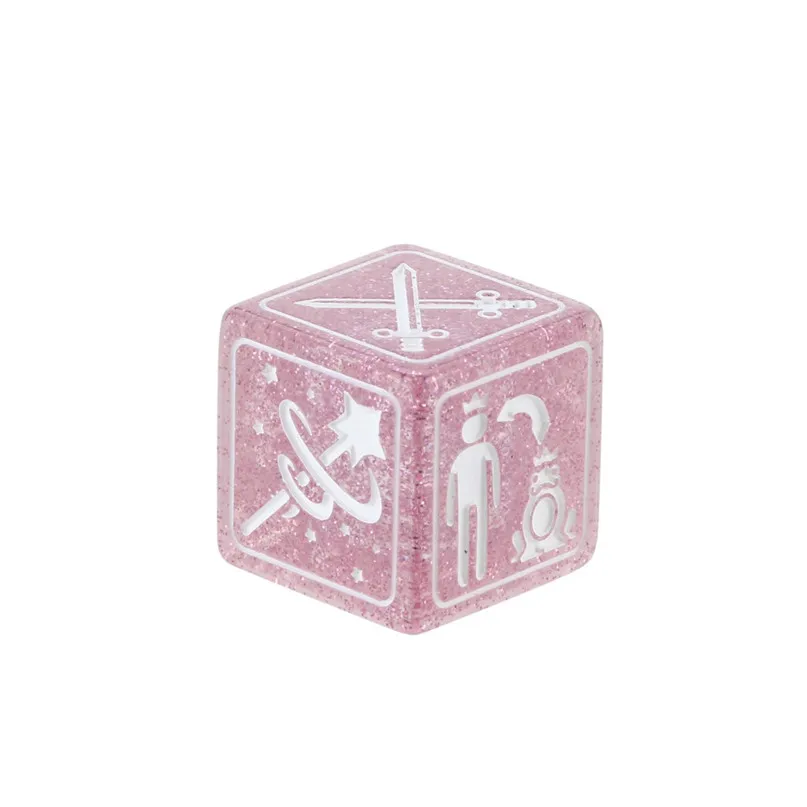 7Pcs Dice Party story cubes For dungeons and dragons Story Time Dice Polyhedral Multi Sided Acrylic Dice set #2P08 (13)