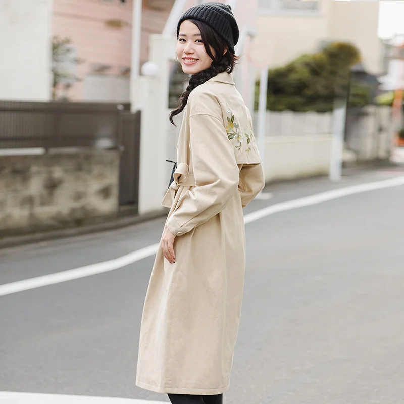 Женский Тренч с вышивкой INMAN|trench coat|coat trench coatwomen coat |